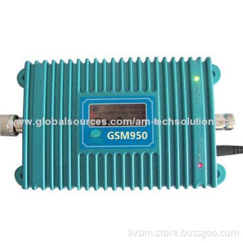GSM 950 Cellphone Signal Booster, 110-220V AC Working Voltage, 50dB GainNew